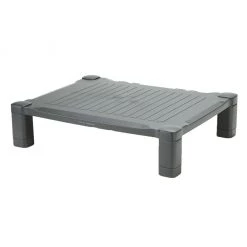 Mind Reader Adjustable Plastic Monitor/Laptop Stand, Black, PLMONST-BLK