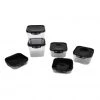 Mind Reader Polycarbonate Unbreakable Food Storage Containers, 12 pc., Black, POLYSET2-BLK -Mind Reader store 1644670