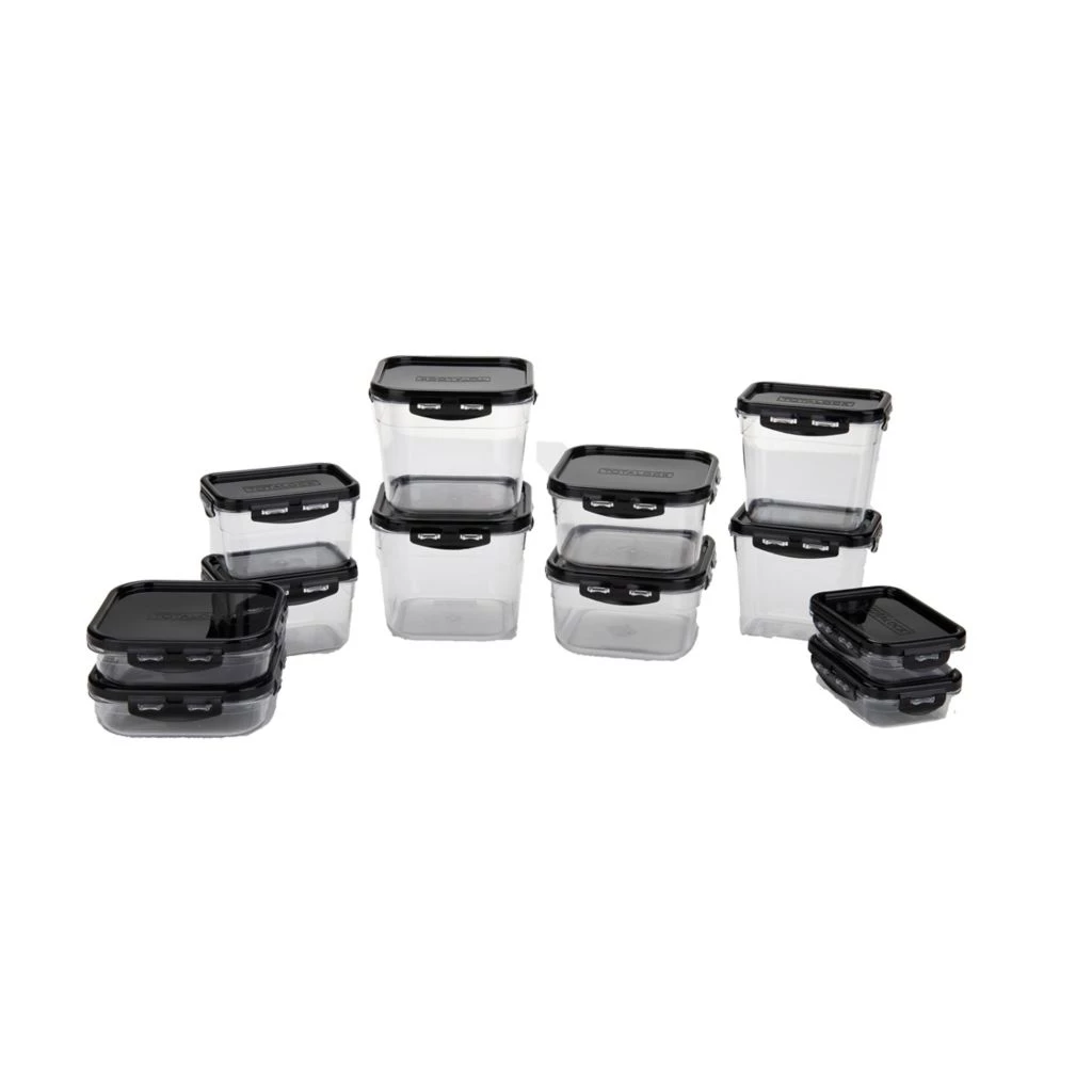 Mind Reader Polycarbonate Unbreakable Food Storage Containers, 12 pc., Black, POLYSET7-BLK 3 Mind Reader Polycarbonate Unbreakable Food Storage Containers, 12 pc., Black, POLYSET7-BLK