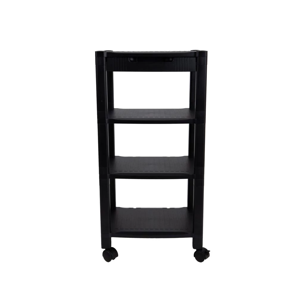 Mind Reader 4-Shelf Printer Cart Stand with Wheels, Black, PRCARTLG-BLK 3 Mind Reader 4-Shelf Printer Cart Stand with Wheels, Black, PRCARTLG-BLK