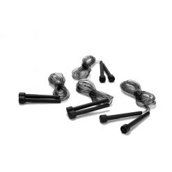 Mind Reader Adjustable Jump Ropes with 4.75 in. Handles, Blue, 4-Pack, SKIP4-BLK