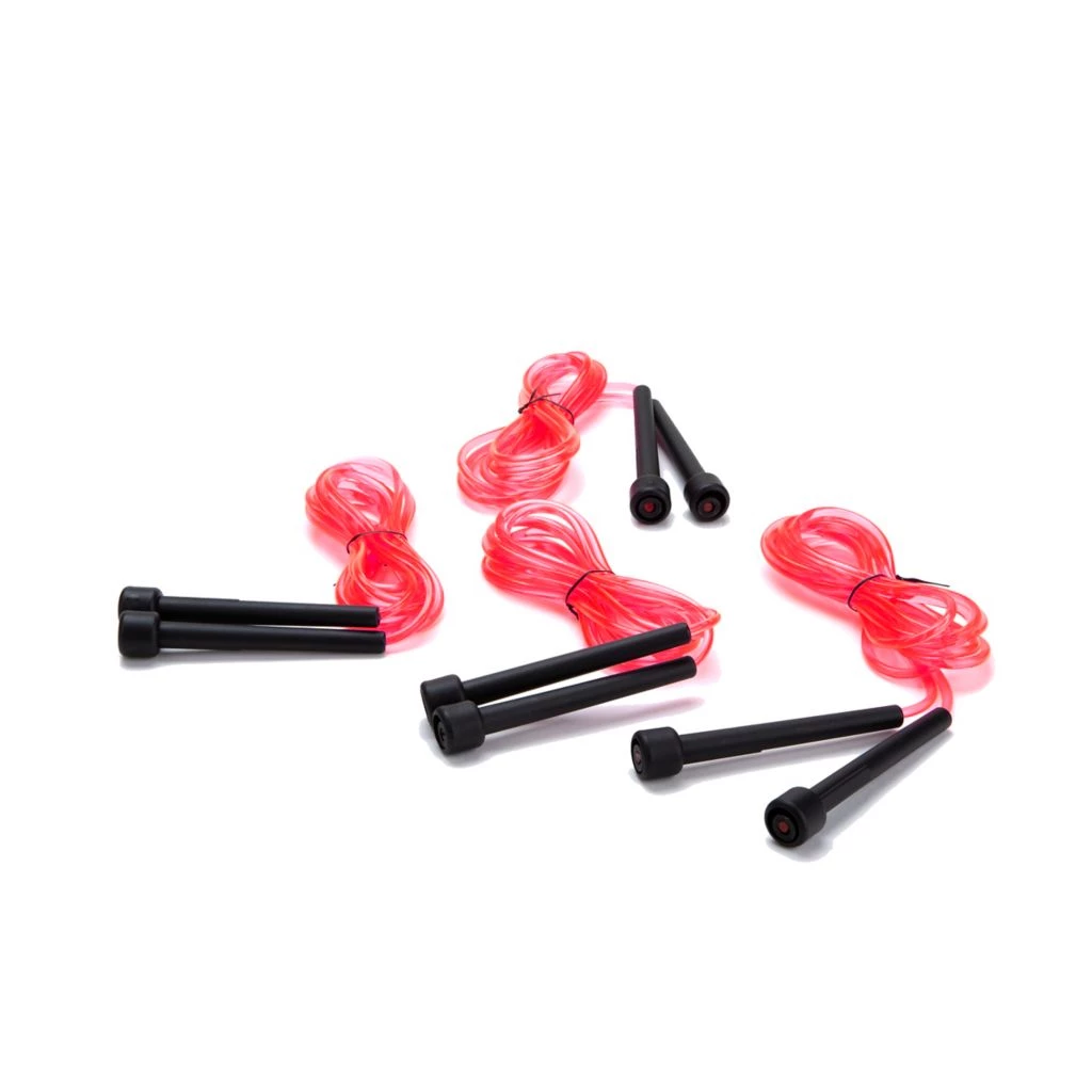 Mind Reader Adjustable Jump Ropes with 4.75 in. Handles, Red, 4-Pack 3 Mind Reader Adjustable Jump Ropes with 4.75 in. Handles, Red, 4-Pack