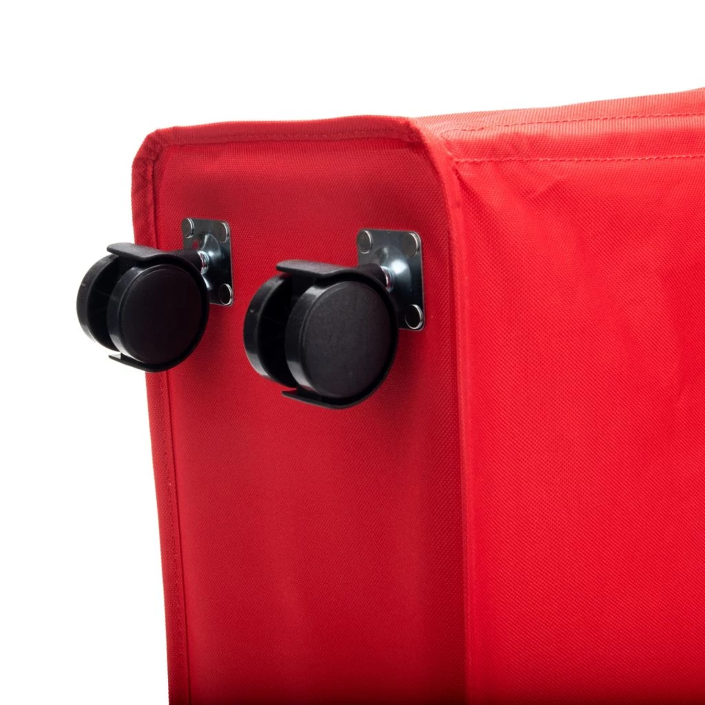 Mind Reader Slim Rolling Laundry Hamper, Red, SLAMP22-RED 6 Mind Reader Slim Rolling Laundry Hamper, Red, SLAMP22-RED - Image 4