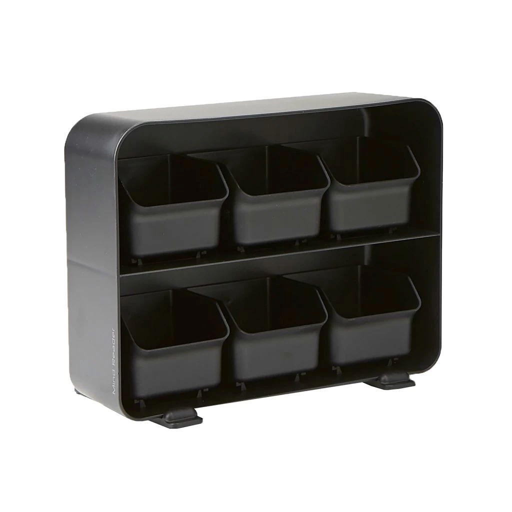 Mind Reader 6-Drawer Tea Bag Holder, Black, STBORG-BLK 3 Mind Reader 6-Drawer Tea Bag Holder, Black, STBORG-BLK
