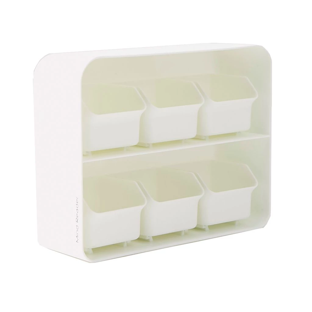 Mind Reader 6-Drawer Tea Bag Holder, White, STBORG-WHT 3 Mind Reader 6-Drawer Tea Bag Holder, White, STBORG-WHT
