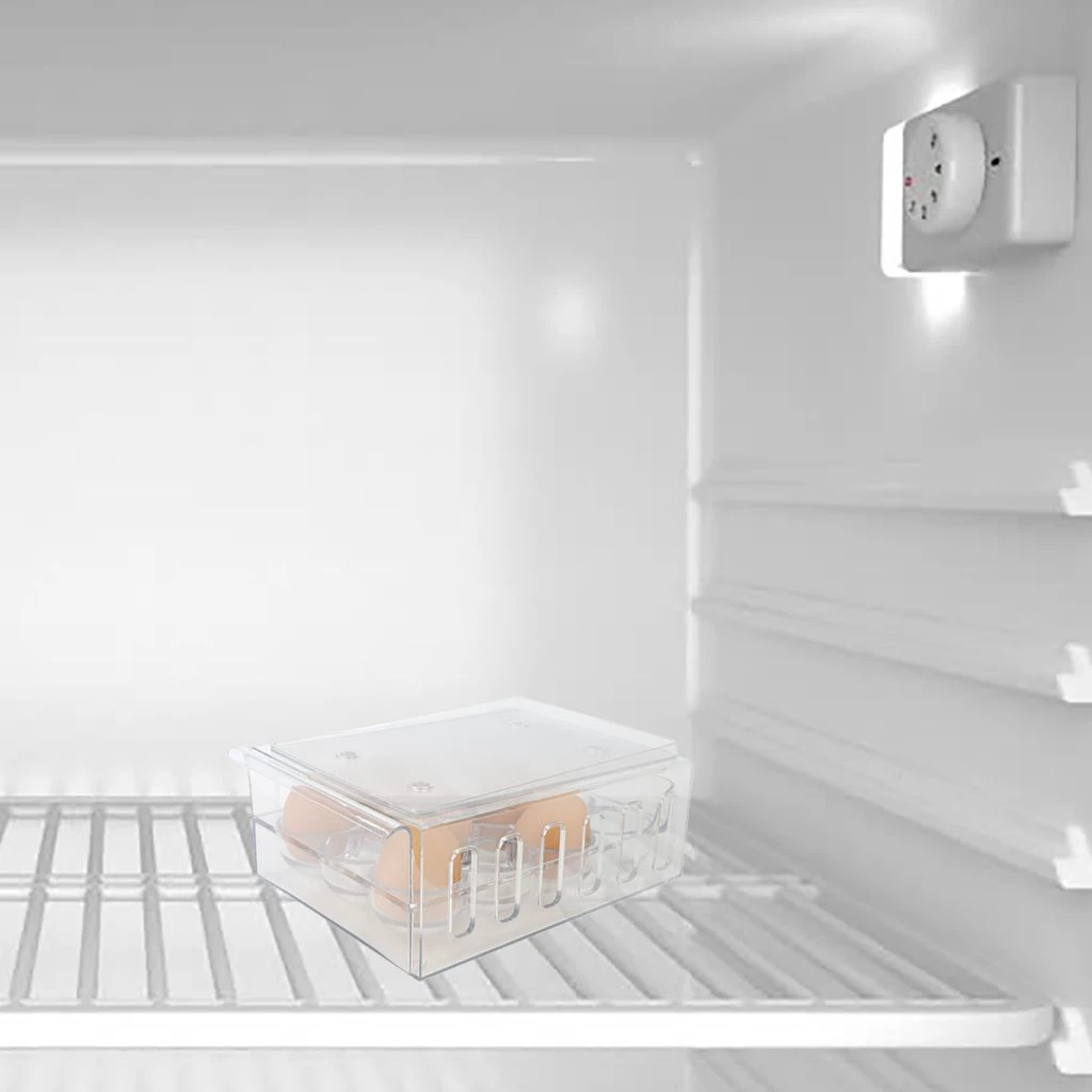 Mind Reader 12 ct. Egg Holder Refrigerator Storage Container, Clear, STEGG12-CLR 4 Mind Reader 12 ct. Egg Holder Refrigerator Storage Container, Clear, STEGG12-CLR - Image 2