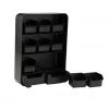 Mind Reader 9 Removable Drawers Tea Bag Holder and Condiment Organizer, Black, TBORG-BLK 1 Mind Reader 9 Removable Drawers Tea Bag Holder and Condiment Organizer, Black, TBORG-BLK -Mind Reader store 1644826