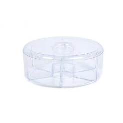 Mind Reader Acrylic Tea Bag Storage & Organizer, Clear, TEACIR6-CLR