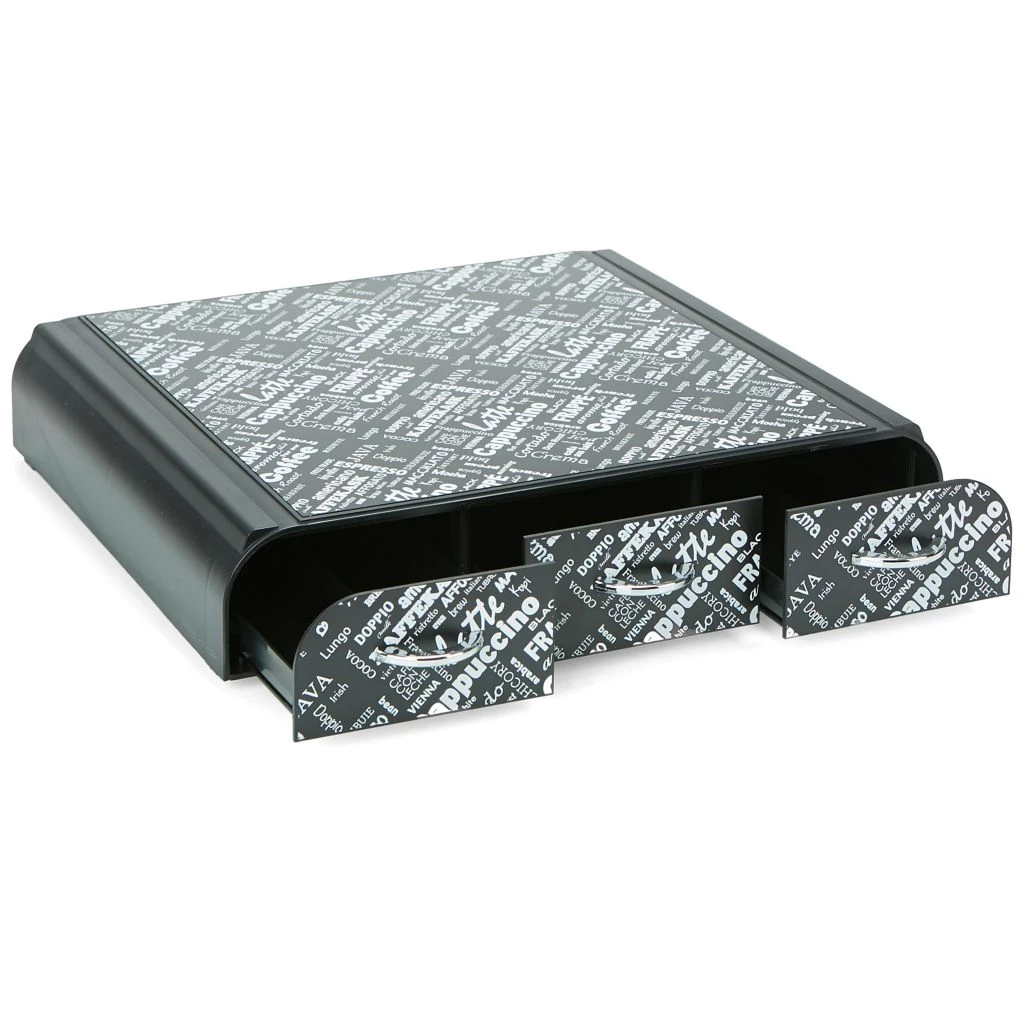 Mind Reader Anchor Triple Drawer Single Serve Coffee Pod Holder, Black, TRAY6-BLKP 3 Mind Reader Anchor Triple Drawer Single Serve Coffee Pod Holder, Black, TRAY6-BLKP