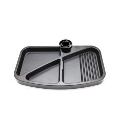 Mind Reader Under Desk Organizer, Black, 7 in. x 13.75 in. x 1.12 in., Installs on Any Desk up to 1.5 in. Thick, UDSWIV-BLK