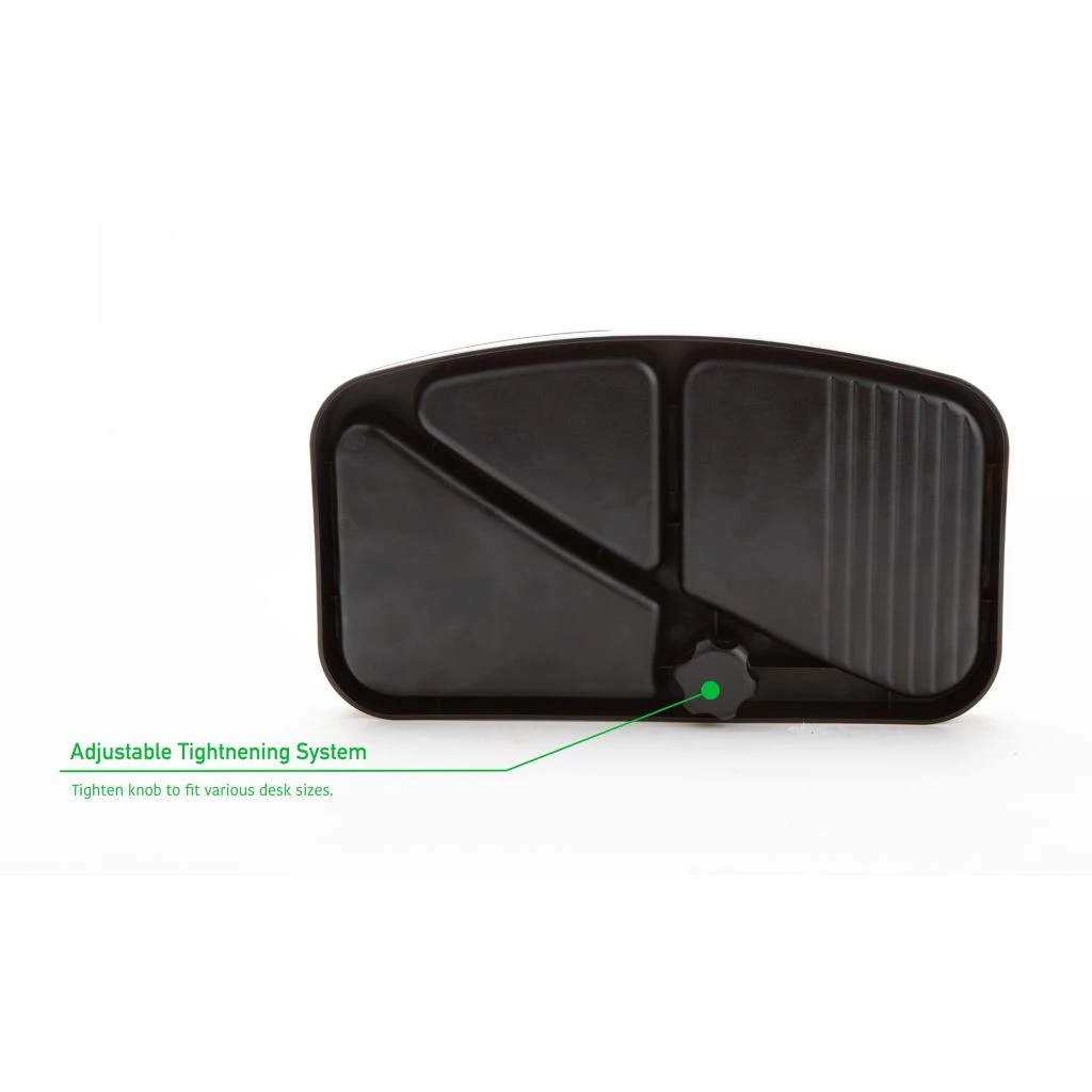 Mind Reader Under Desk Organizer, Black, 7 in. x 13.75 in. x 1.12 in., Installs on Any Desk up to 1.5 in. Thick, UDSWIV-BLK 5 Mind Reader Under Desk Organizer, Black, 7 in. x 13.75 in. x 1.12 in., Installs on Any Desk up to 1.5 in. Thick, UDSWIV-BLK - Image 3