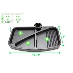 Mind Reader Under Desk Organizer, Black, 7 in. x 13.75 in. x 1.12 in., Installs on Any Desk up to 1.5 in. Thick, UDSWIV-BLK 13 Mind Reader Under Desk Organizer, Black, 7 in. x 13.75 in. x 1.12 in., Installs on Any Desk up to 1.5 in. Thick, UDSWIV-BLK -Mind Reader store 1644862 A5