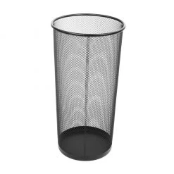 Mind Reader Metal Mesh Umbrella Stand, 10.31 in. x 10.31 in. x 19.61 in., Black, UMBHBASK-BLK