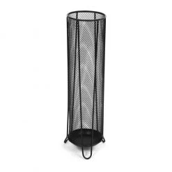 Mind Reader Slim Round Metal Mesh Umbrella Stand, Black, UMBHTHIN-BLK