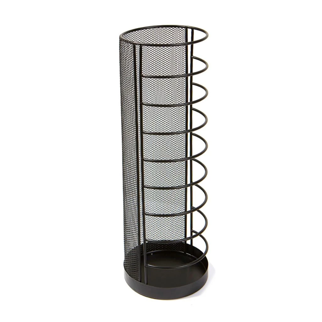 Mind Reader Round Metal Mesh Wire Umbrella Stand, 5.5 in. x 5.5 in. x 15.9 in., Black, UMBHWIRE-BLK 3 Mind Reader Round Metal Mesh Wire Umbrella Stand, 5.5 in. x 5.5 in. x 15.9 in., Black, UMBHWIRE-BLK
