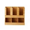 Mind Reader 6-Compartment Bamboo Upright Coffee Organizer, Brown, UPBMB-BRN 2 Mind Reader 6-Compartment Bamboo Upright Coffee Organizer, Brown, UPBMB-BRN -Mind Reader store 1644875