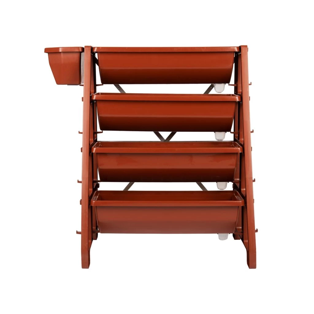 Mind Reader Vertical 4-Tier Garden Planter, Buttercup/Terracotta, 20 Inch Length x 33 Inch Width x 38 Inch Height, UPGARD4T-BTC 3 Mind Reader Vertical 4-Tier Garden Planter, Buttercup/Terracotta, 20 Inch Length x 33 Inch Width x 38 Inch Height, UPGARD4T-BTC