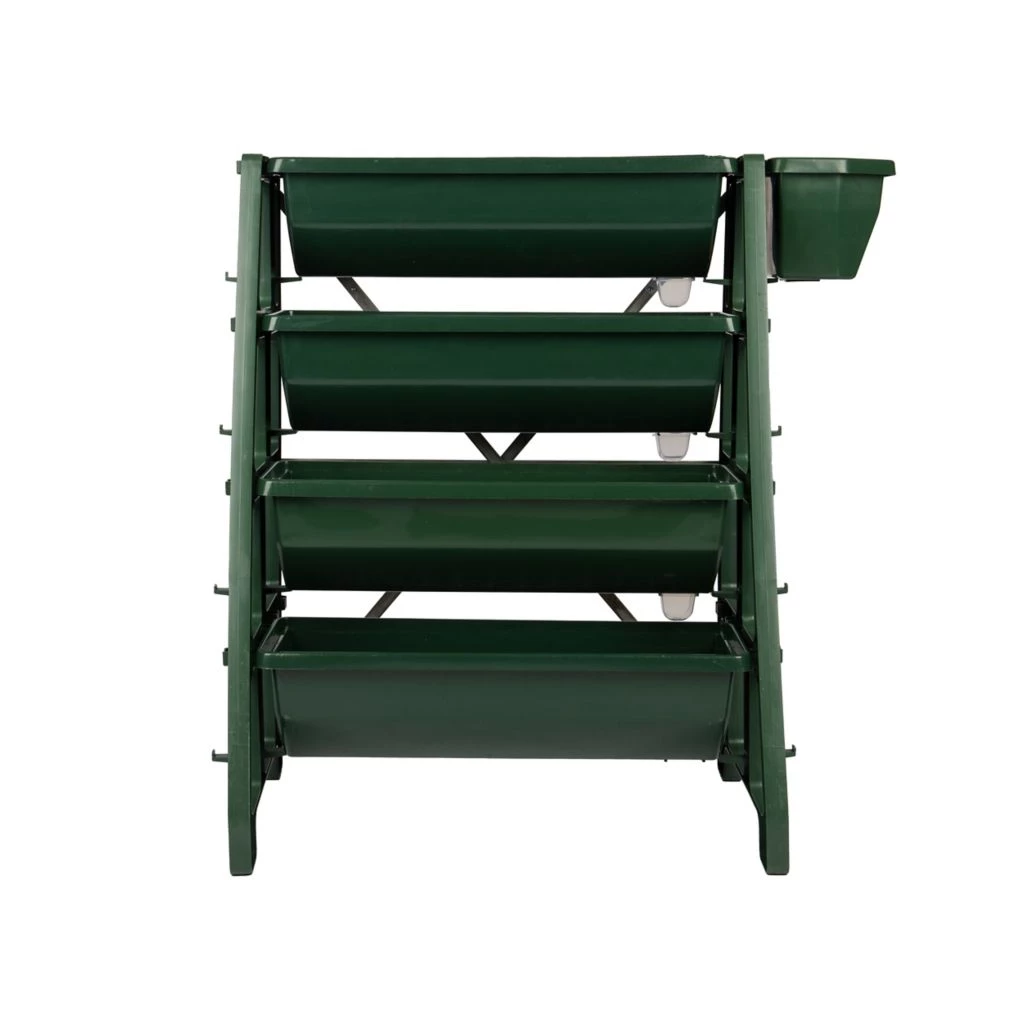 Mind Reader Vertical 4-Tier Garden Planter, Hunter Green, 20 Inch Length x 33 Inch Width x 38 Inch Height, UPGARD4T-HUN 3 Mind Reader Vertical 4-Tier Garden Planter, Hunter Green, 20 Inch Length x 33 Inch Width x 38 Inch Height, UPGARD4T-HUN