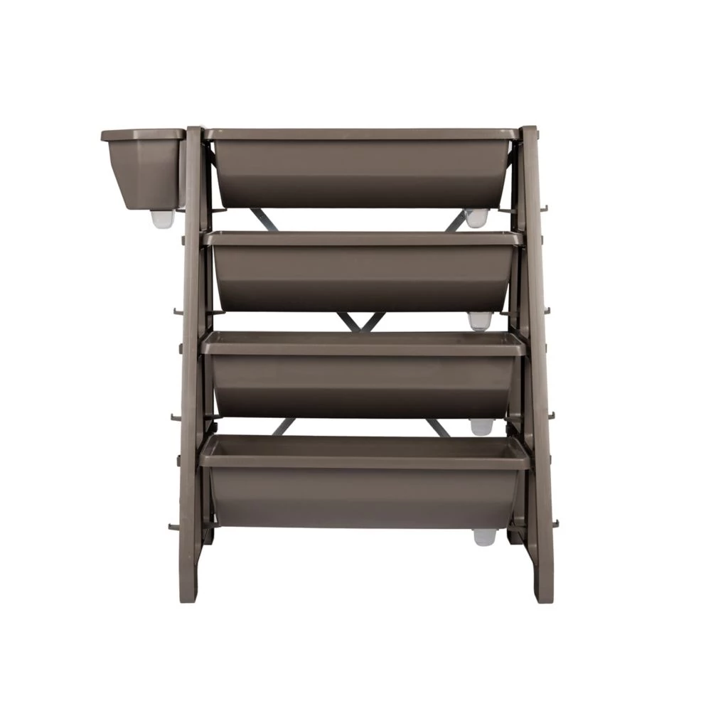 Mind Reader Vertical 4-Tier Garden Planter, Stone, 20 Inch Length x 33 Inch Width x 38 Inch Height, UPGARD4T-STN 3 Mind Reader Vertical 4-Tier Garden Planter, Stone, 20 Inch Length x 33 Inch Width x 38 Inch Height, UPGARD4T-STN
