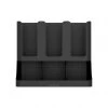 Mind Reader 6-Compartment Upright Coffee Organizer, Black, UPRIGHT6-BLK -Mind Reader store 1644881