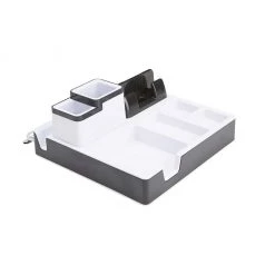 Mind Reader USB Port Desk Organizer, Black, USBORG-BLK