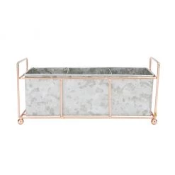 Mind Reader 3-Section Utensil Holder Wire Base, Silver, WIRUTE3-SIL