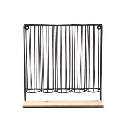 Mind Reader 5-Compartment Wall Mount Single Serve Coffee Pod Dispenser, Black, WMNT5C-BLK