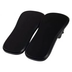 Mind Reader Wrist Rest Pad Clamps, Black, 2 Pack, WREST2-BLK