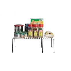 Mind Reader Expandable Kitchen Counter and Cabinet Shelf, Black, XSHEL2-BLK 5 Mind Reader Expandable Kitchen Counter and Cabinet Shelf, Black, XSHEL2-BLK -Mind Reader store 1644935 A1