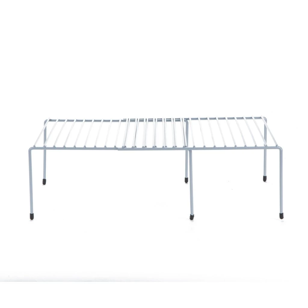 Mind Reader Expandable Kitchen Counter and Cabinet Shelf, Silver, XSHEL2-SIL 3 Mind Reader Expandable Kitchen Counter and Cabinet Shelf, Silver, XSHEL2-SIL